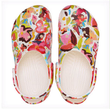 Classic Painted Floral Clog