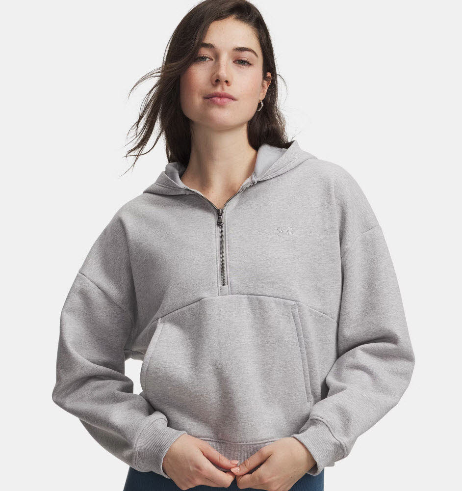 UA Icon Fleece HZ Hoodie-BLU