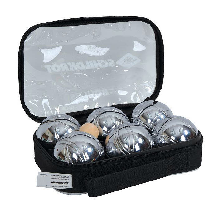 BOULE/BOCCIA Set, 2x3 Stahlkugeln+Z