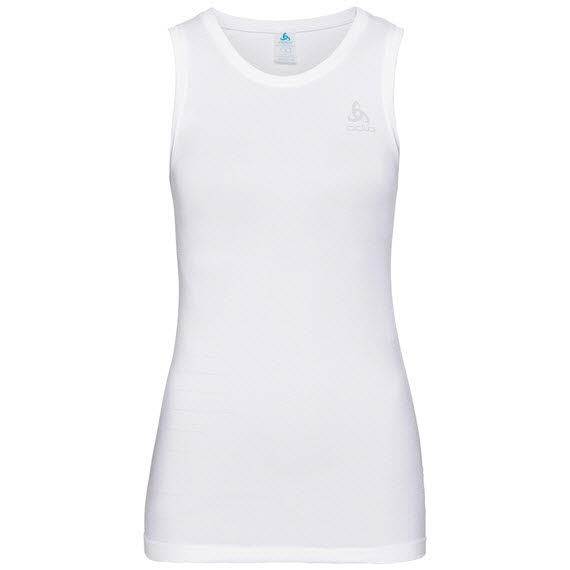 SUW TOP Crew neck Singlet PERF,whit