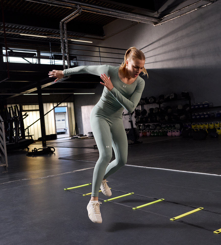 UA Vanish Seamless LS-GRN