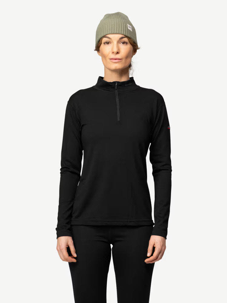 BREEZE MERINO 150 ZIP NECK WMN