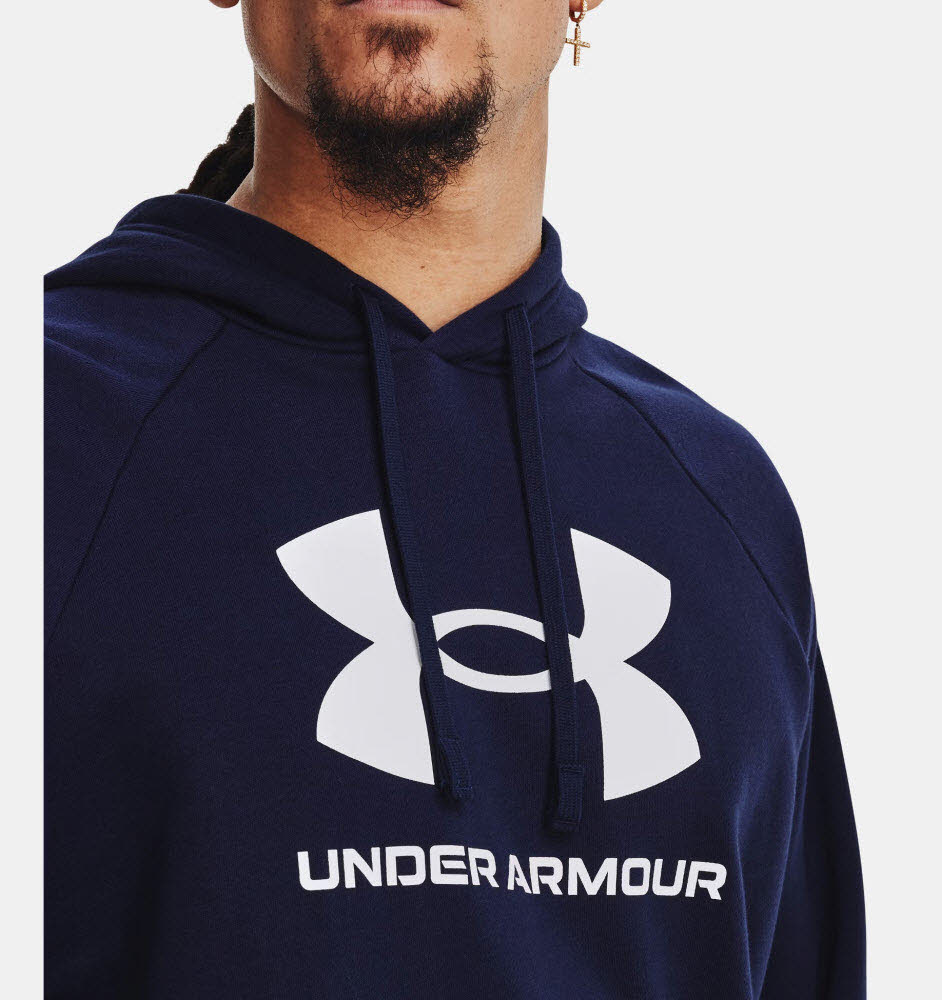 UA Rival Fleece Logo HD-BLU