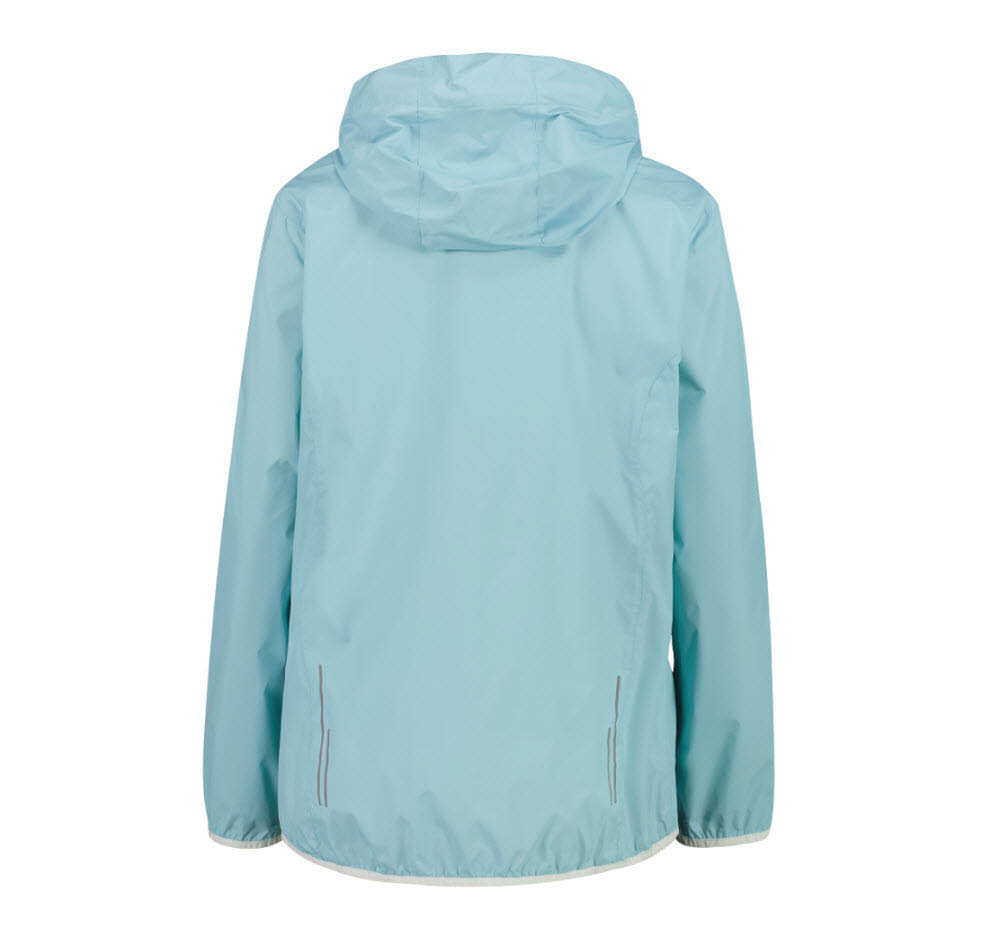 WOMAN JACKET RAIN FIX HOOD