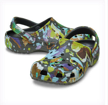 Classic Painted Floral Clog