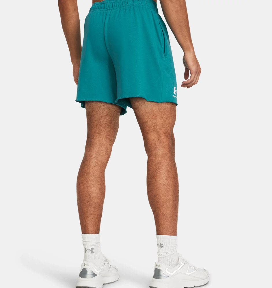 UA Rival Terry 6in Short-BLU