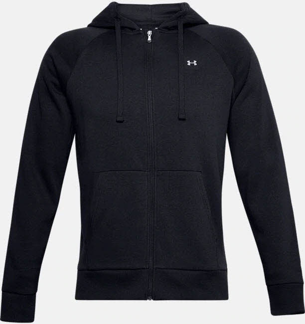 UA Rival Fleece FZ Hoodie,Black