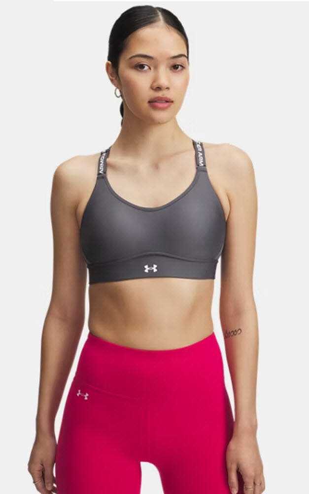 UA Infinity Mid 2.0 Bra-GRY