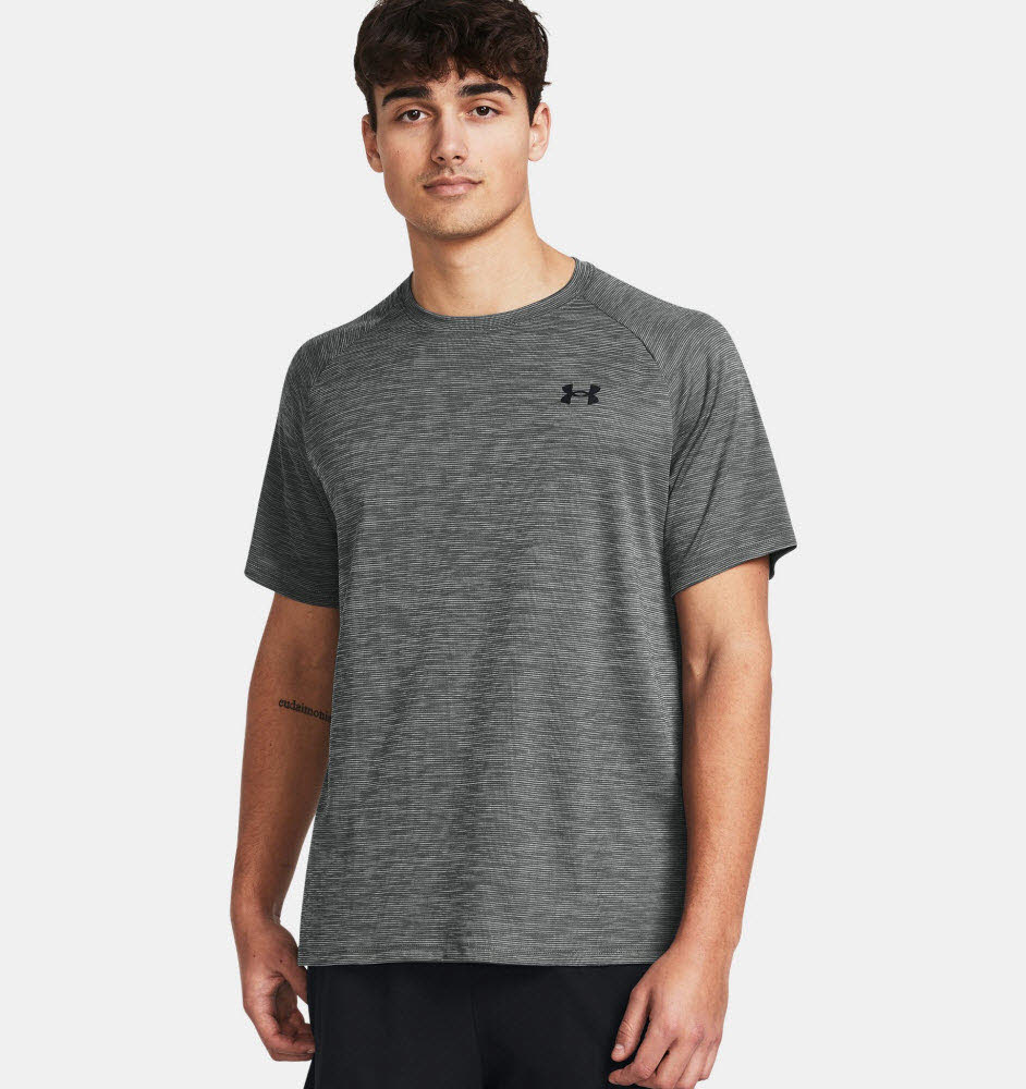 UA Tech Textured SS-GRY