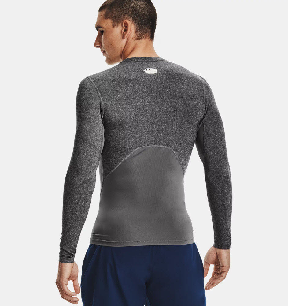 UA HG Armour Comp LS-GRY,C