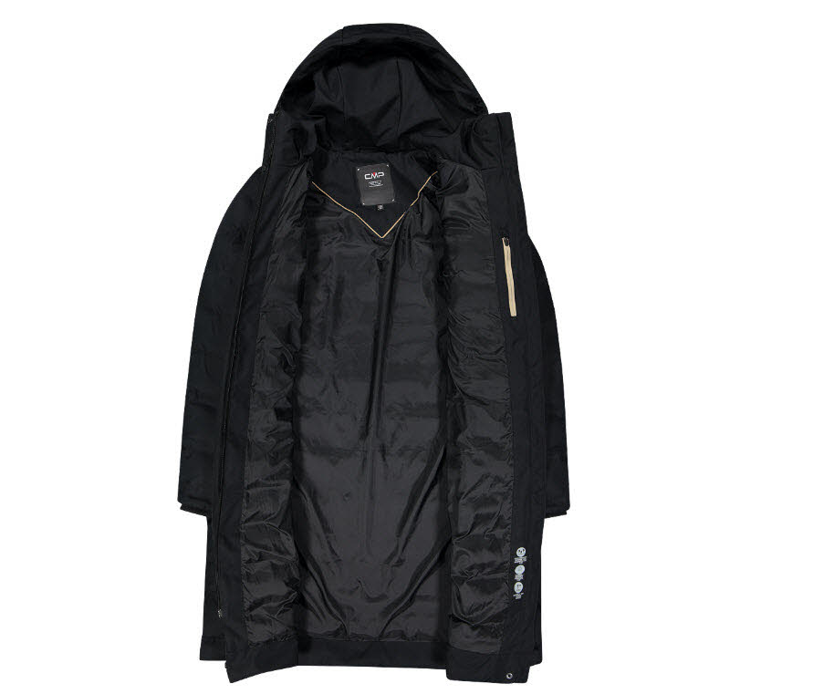 WOMAN COAT FIX HOOD