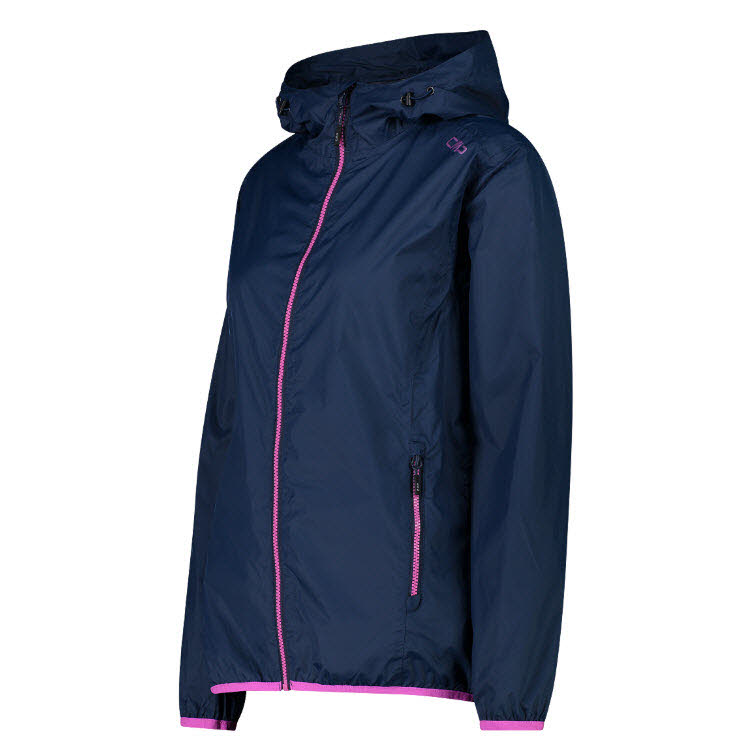 NOS WOMAN JACKET RAIN FIX HOOD