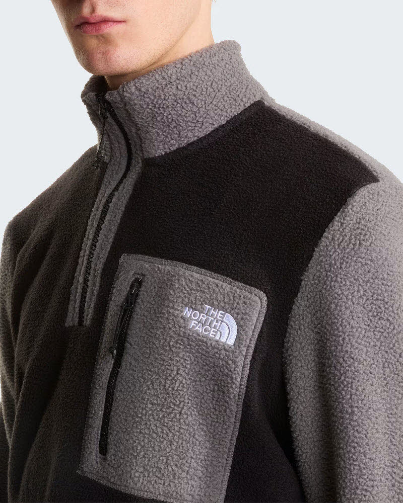 M YUMIORI 1/4 ZIP TNF BLACK/SMOCKED PEAR
