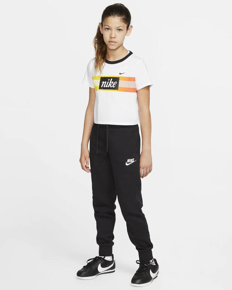 G NSW PE PANT,BLACK/WHITE