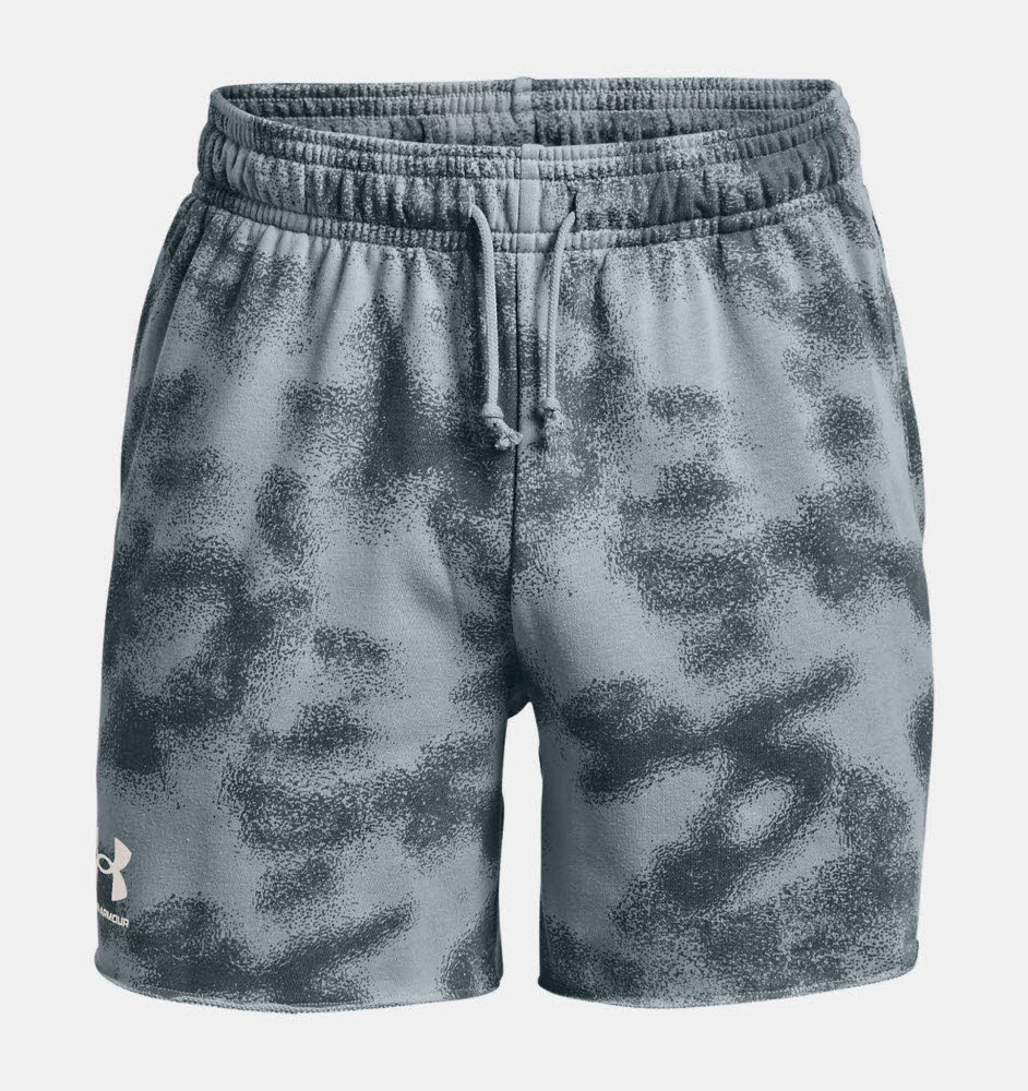 UA Rival Terry 6in Short-GRY,Harbor
