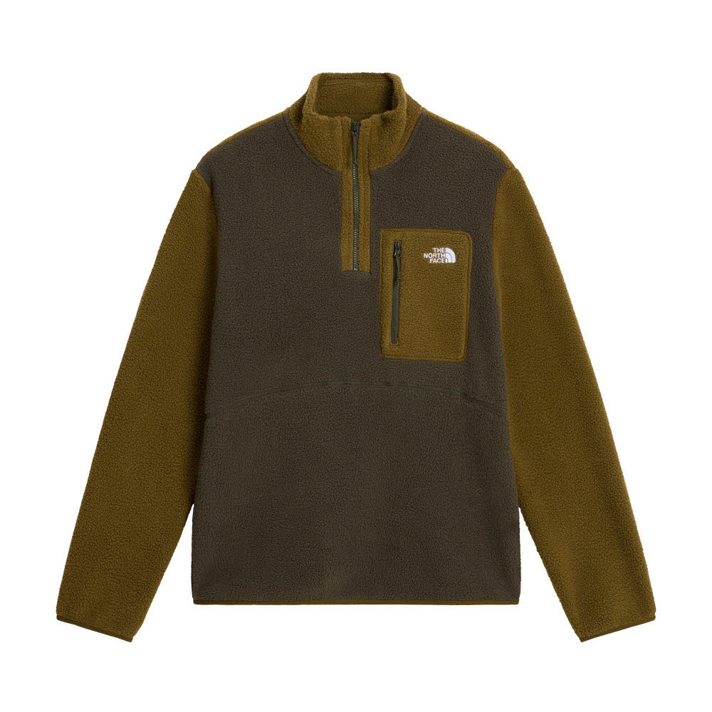 M YUMIORI 1/4 ZIP New Taupe Green/Carawa