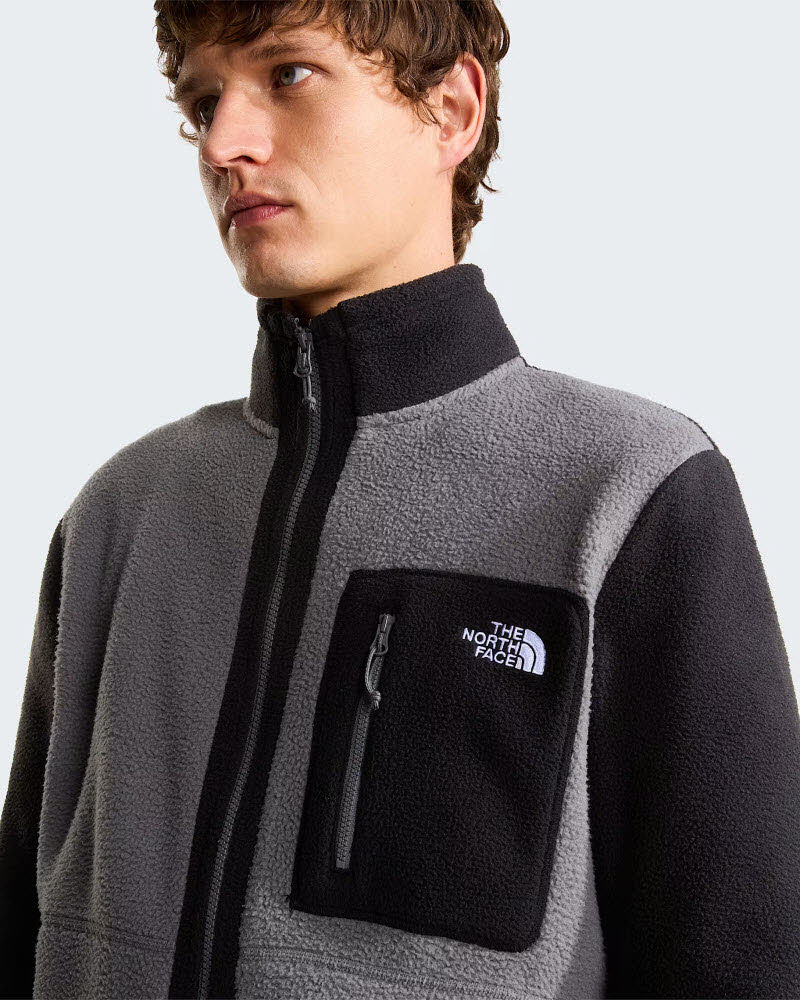 M YUMIORI FULL ZIP SMOCKED PEARL/TNF BLA