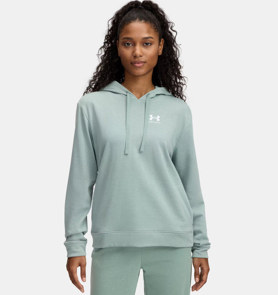 UA Rival Terry Hoodie-GRN