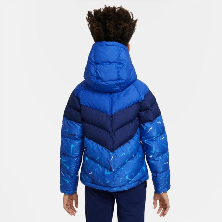 U NSW SYNFIL JKT BRNDMK AOP