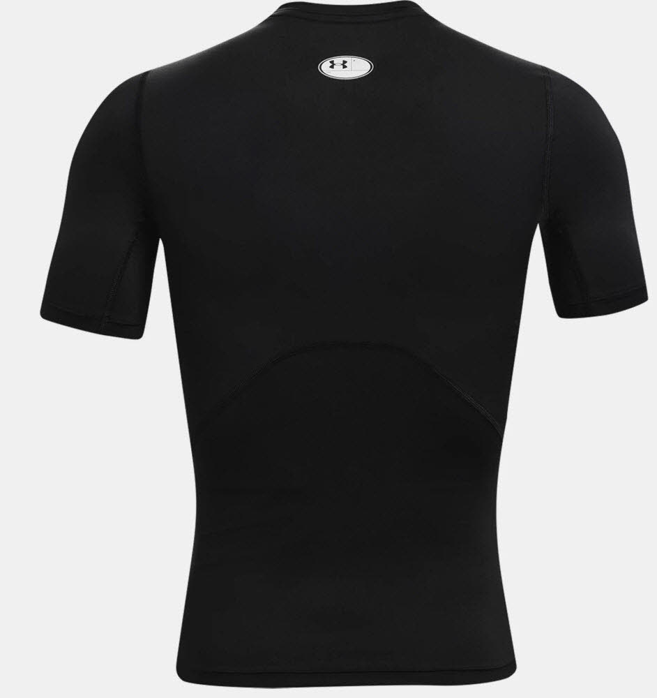 NOS UA HG Armour Comp SS-BLK