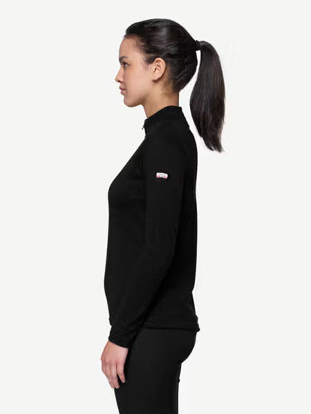 BREEZE PLUS MERINO 200 ZIP NECK WMN