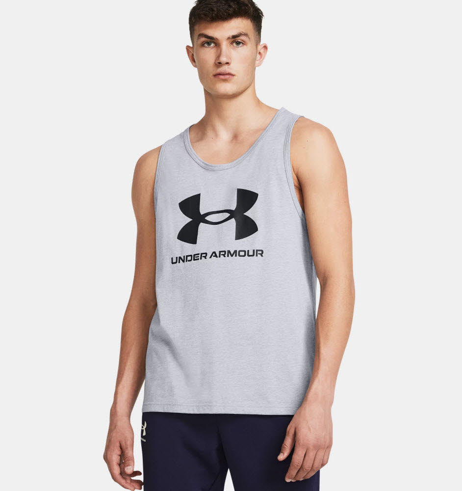 UA SPORTSTYLE LOGO TANK-GRY