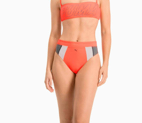 PUMA SWIM WOMEN HIGH WAIST BRIEF 1P