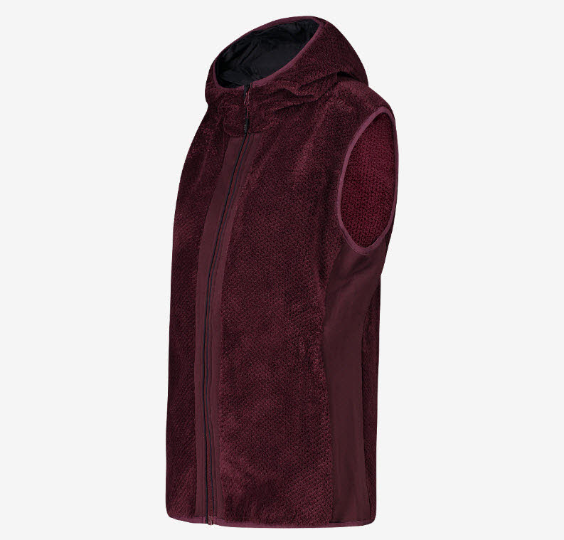 WOMAN VEST FIX HOOD