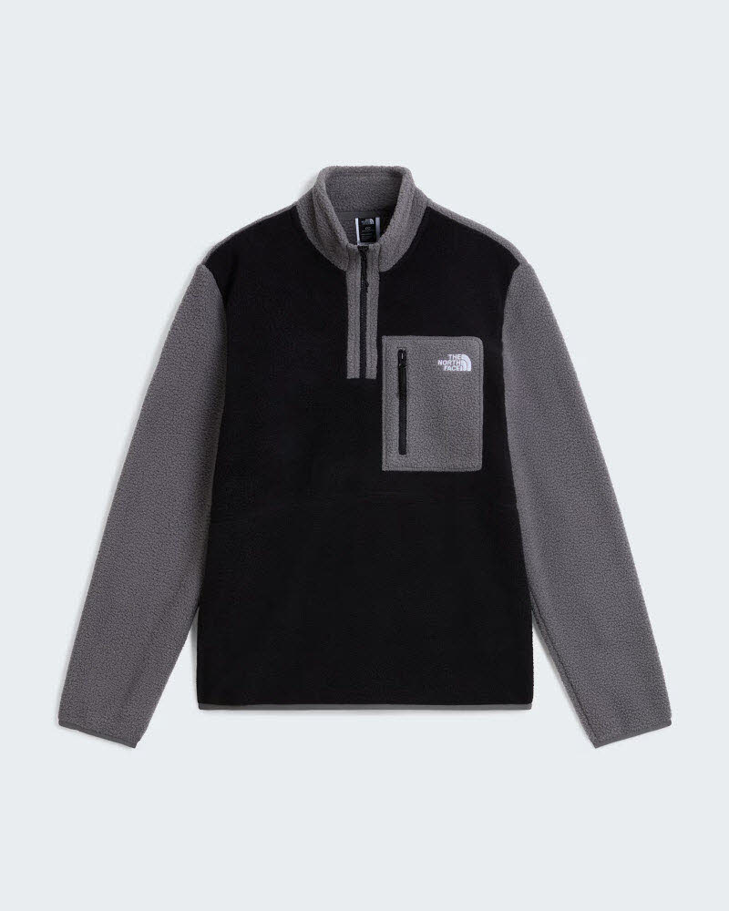 M YUMIORI 1/4 ZIP TNF BLACK/SMOCKED PEAR