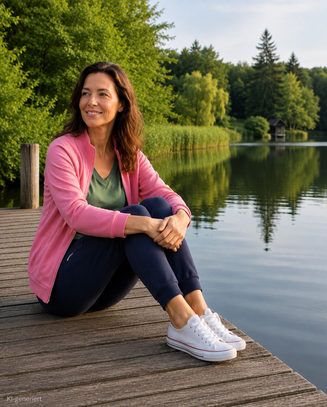 Frau am See