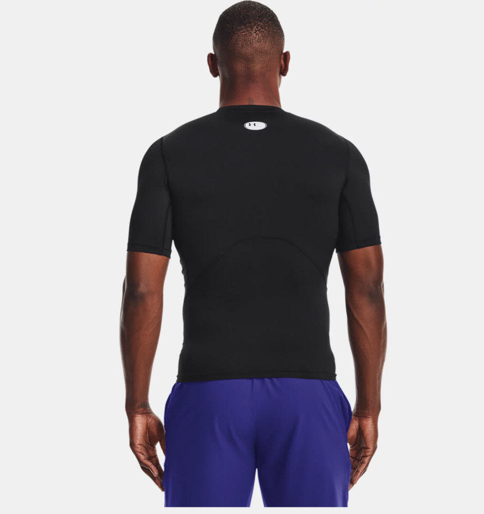 NOS UA HG Armour Comp SS-BLK