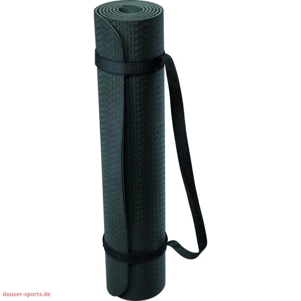 Yogamatte schwarz/grau