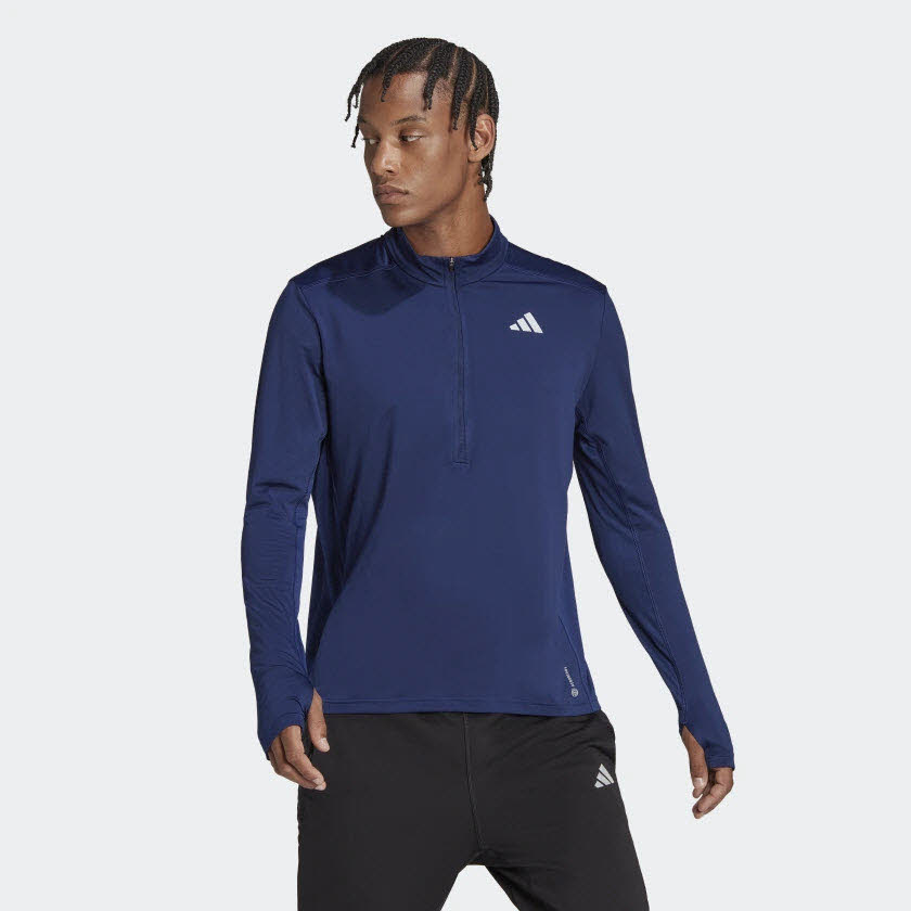 OTR 1/2 ZIP,DKBLUE