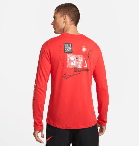 M NK DF TEE LS WILD CLASH