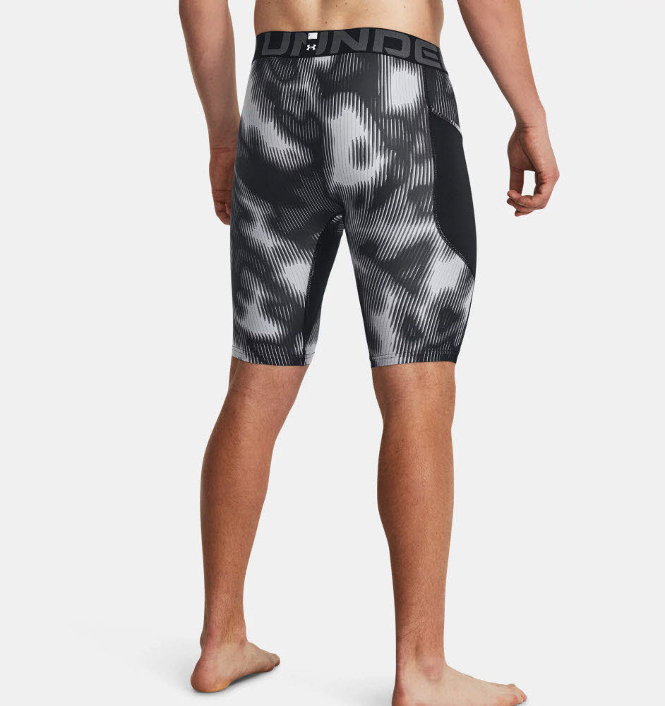 UA HG Prtd Long Shorts-BLK