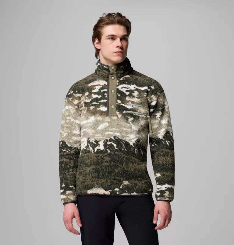 Helvetia II Print Half Snap