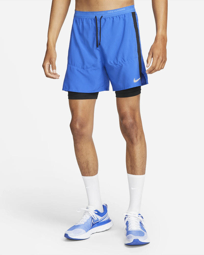 M NK DF STRIDE 5IN SHRT HYBRID