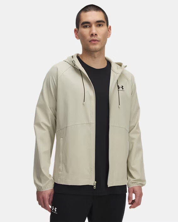UA Vibe Woven Jacket-BRN