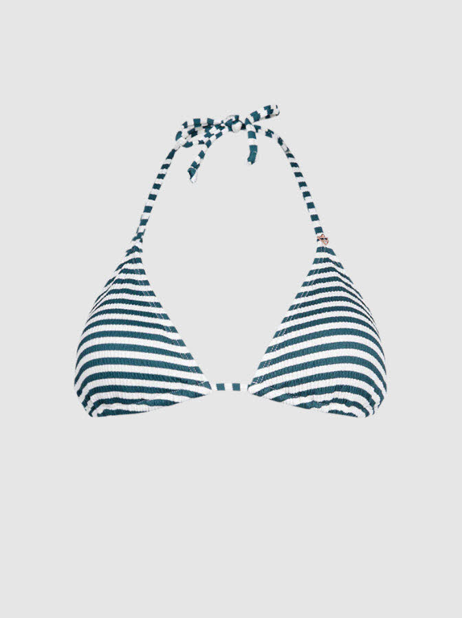 Novalee-Stripe Women Bikini Top