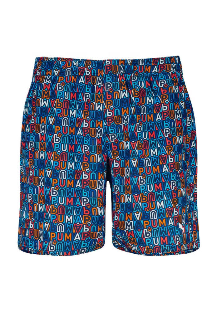 PUMA SWIM BOYS PRINTED MID SHORTS 1