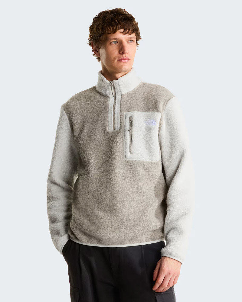 M YUMIORI 1/4 ZIP STONE SLAB/CUMULUS CLO