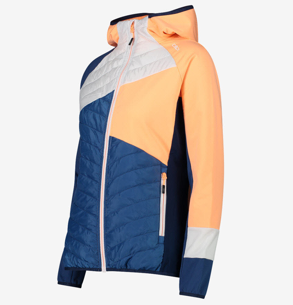 WOMAN JACKET FIX HOOD HYBRID