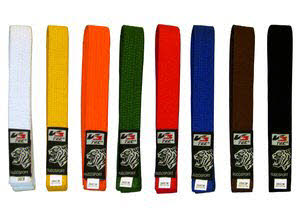 Judo- und Karategürtel