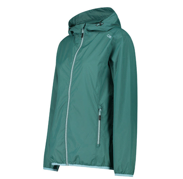 NOS WOMAN JACKET RAIN FIX HOOD