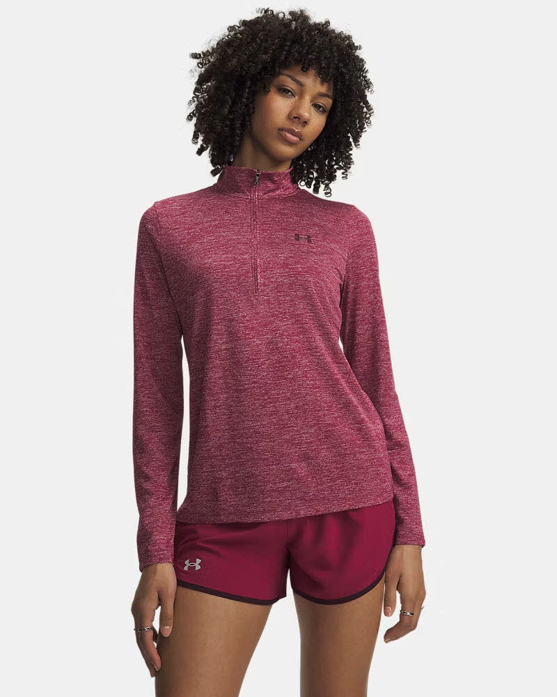 Tech 1/2 Zip- Twist-RED