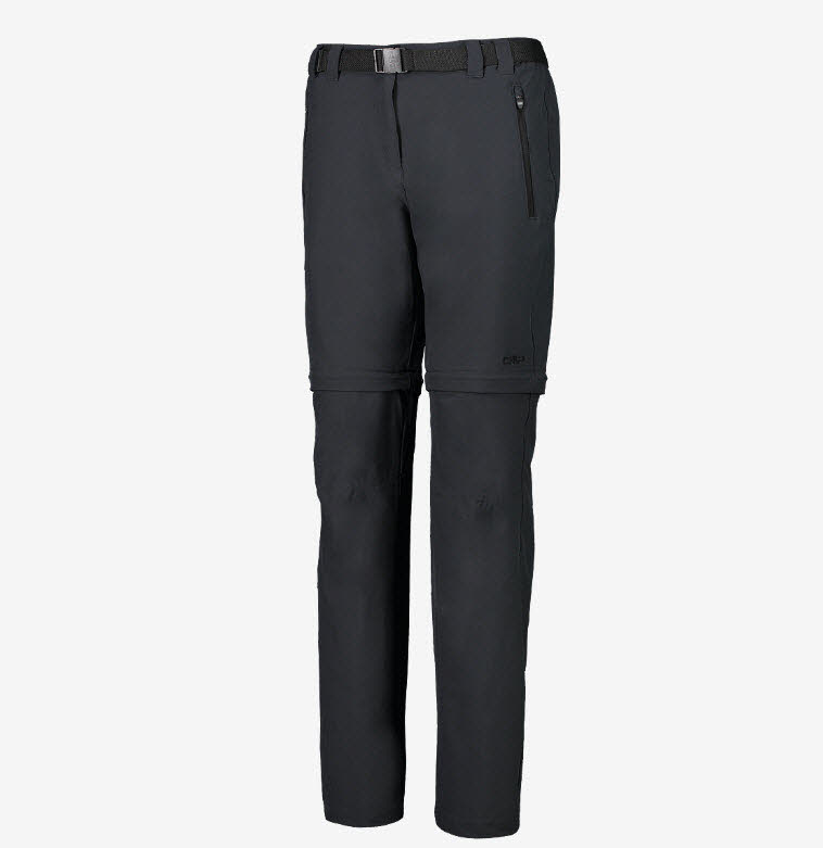 NOS WONMAN LONG PANT ZIP OFF,ANTRACITE