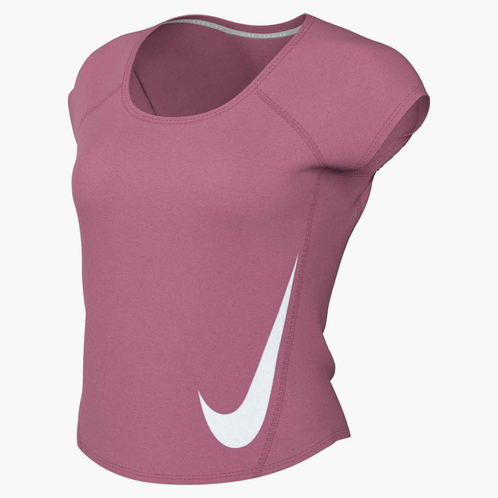 W NK TEMPO SWOOSH RUN DF SS