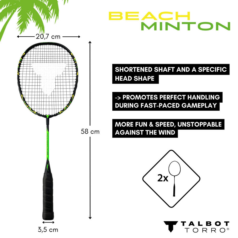 BEACHMINTON Set  im Racketbag