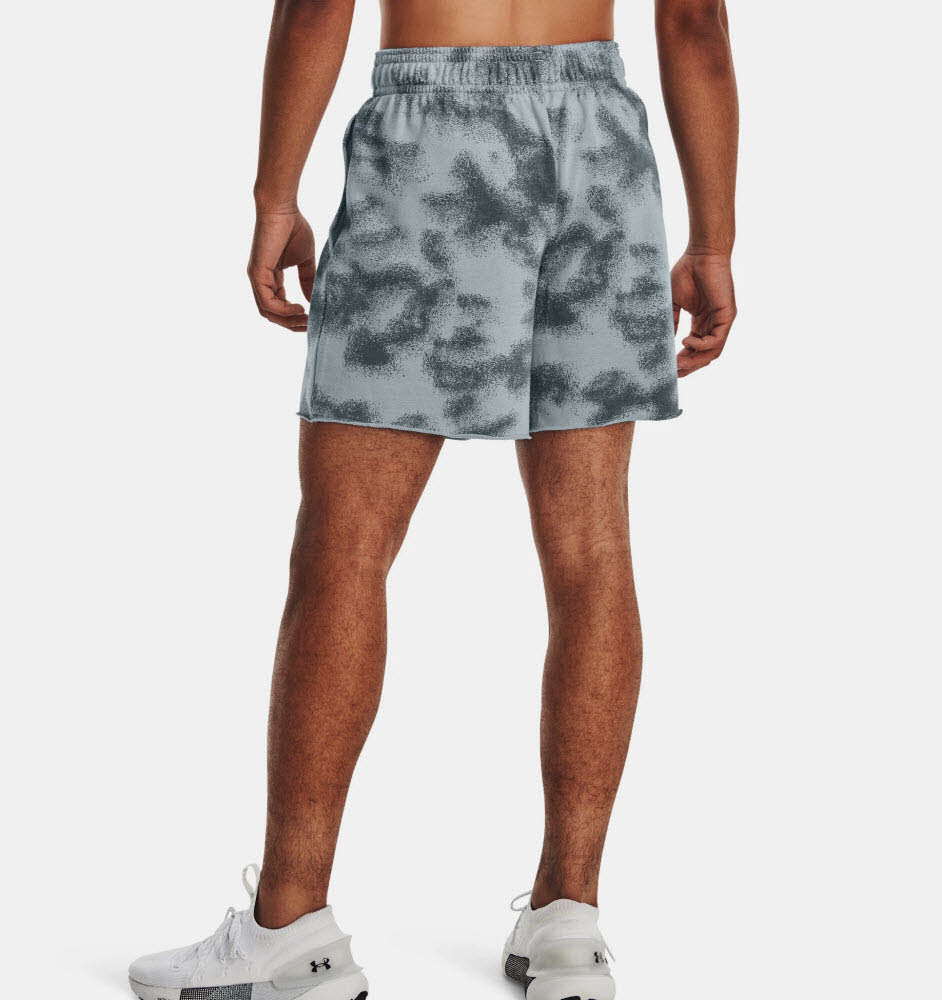 UA Rival Terry 6in Short-GRY,Harbor