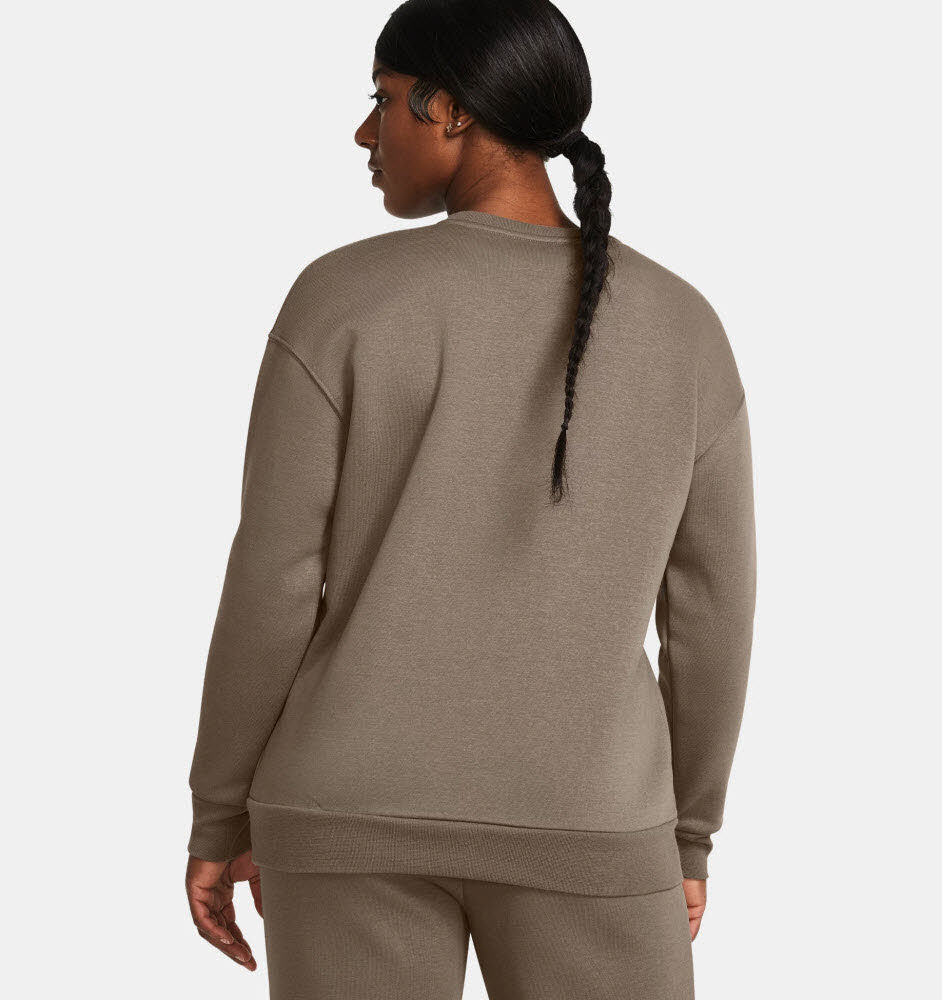 Essential Fleece Crew-BRN